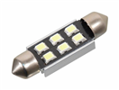 Compass 33815 33815 Žárovka 6 SMD LED 12V suf. SV8.5 38mm s rezistorem CAN-BUS bílá
