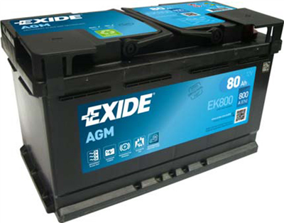 EK800 Autobaterie Exide AGM - 80Ah