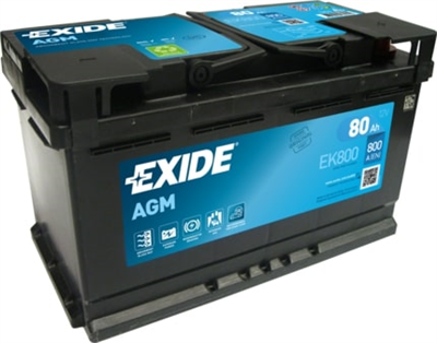EK800 Autobaterie Exide AGM - 80Ah