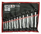 YATO YT-0398 Sada klíčů očkových 12ks 6-32 mm ohnuté