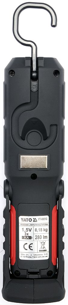 Lampa montážní 8+1 LED, hák+magnet