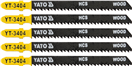 YATO YT-3404 List pilový do přímočaré pily 100 mm na dřevo TPI10 5 ks
