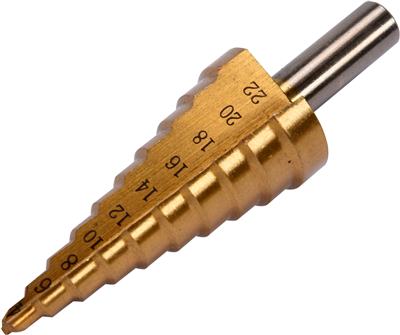 Stupňovitý kuželový vrták 4-22mm
