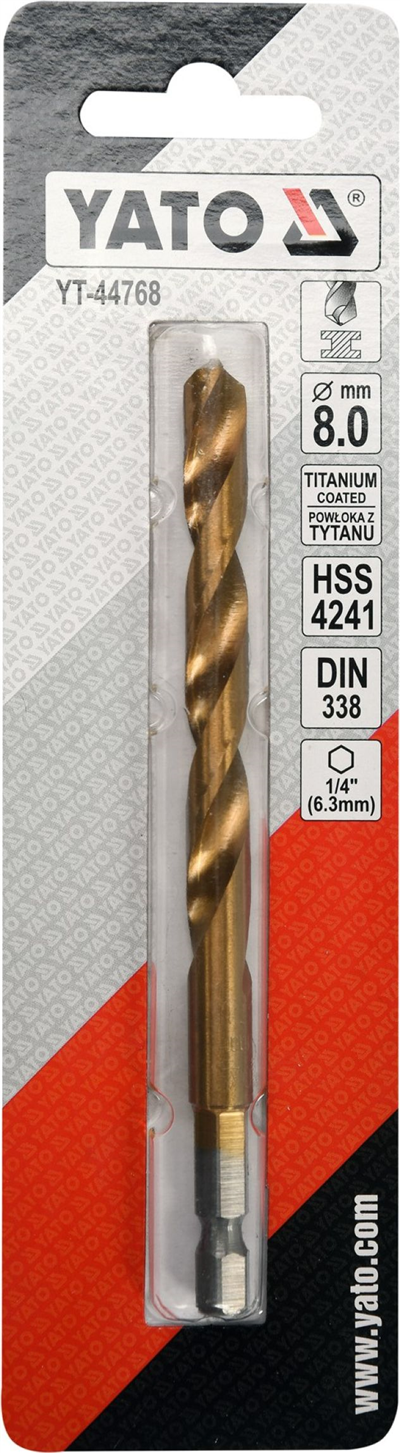 Vrták na kov TITAN 1/4
