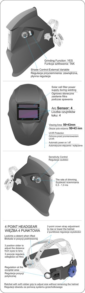 Svářečská kukla samostmívací PROFI