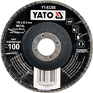 YATO YT-83292 Kotouč lamelový korundový 125 x 22,2 mm vypouklý brusný P40
