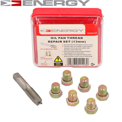 Energy NE00152 Opravná sada, závit šroubu k vypouštění oleje