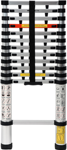 Vorel TO-17702 Žebřík teleskopický 13 stupňů 3,8 m, nosnost 150kg