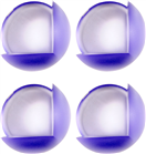 Vorel TO-74772 Chráníč na rohy nábytku, samolepící, modrý průsvit, 4ks