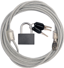 Vorel TO-77815 Ocelové lanko s visacím zámkem