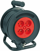 Vorel TO-82684 Kabel prodlužovací 40 m 4 zásuvky typ E buben