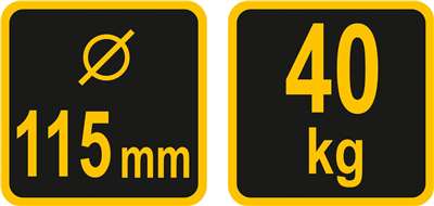 Madlo podtlakové na sklo 115 mm do 40 kg