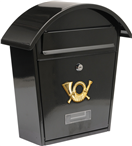 Vorel TO-78585 Poštovní schránka se stříškou oblou 380x320x105mm černá