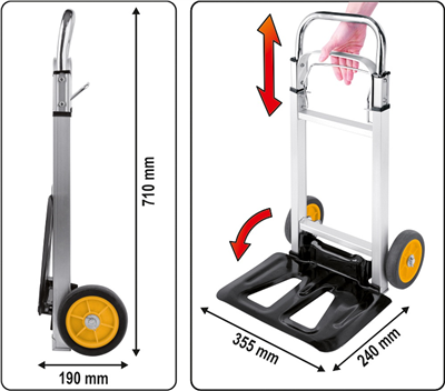 Skladový vozík skládací nosnost 90kg