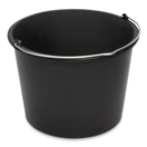 NOELLE 10566351 Kbelík plastový, objem 12 litrů, s kovovou rukojetí, černý