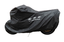 JMP 711.56.01 Krycí plachta na motorku XL 275 x 108 x 104 cm Premium, venkovní nepromokavá, černá