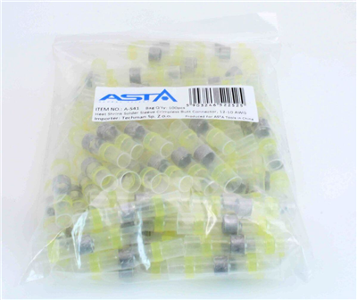 Smršťovací hadičky s cínem, 6.0 x 40 mm, 12-10 AWG, balení 100 ks