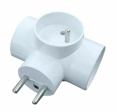 Rozbočka elektrická 3x10A/230V, 3 zástrčky - roztrojka