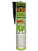 Petec 10198990 Karosářské těsnění/lepidlo černé, 310 ml