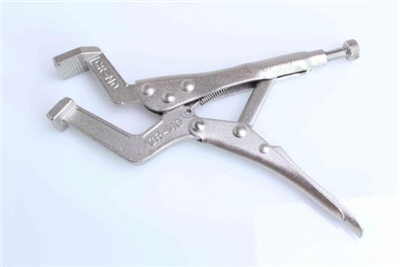 Rychloupínací kleště samosvorné, klempířské 150 mm, ploché čelisti