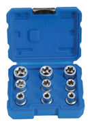 Satra S-SE912 Nástrčné hlavice TORX-E 1/2, E10 - E24, 9 ks