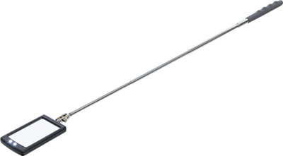 Inspekční zrcátko teleskopické 290-876 mm, s LED osvětlením