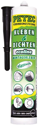 Petec 94729 Lepicí a těs.hmota, černá - 290ml