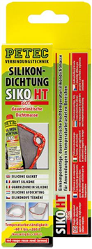 Petec AC P97880 Silikon.těs.hmota - červená -70ml