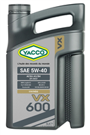 Yacco MY 30295 VX 600 5W-40 - 5L