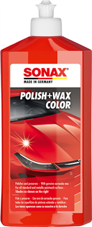 SONAX 02964000 - Polish & Wax COLOR červená - 500 ml