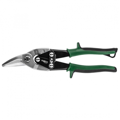 nůžky na plech převodové pravé 250mm (zelené) NEO tools