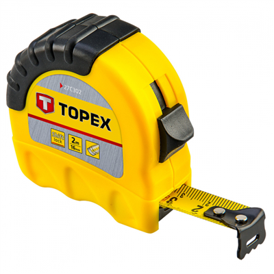 metr svinovací 2m/16mm ShiftLock pogum. Topex