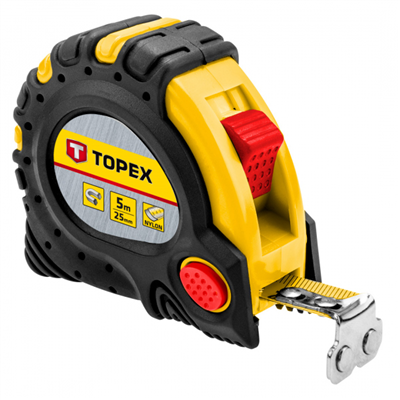 metr svinovací 5m/25mm ocel nylon magnet stop Topex