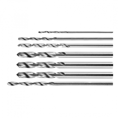 sada vrtáků 0.8-3.2mm pro minibrusky 7ks Graphite