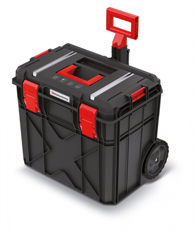 Kufr na nářadí s transp. kolečky X BLOCK TECH černý 546x380x510