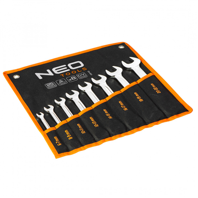 sada klíčů maticových plochých 6-22mm 8ks NEO tools