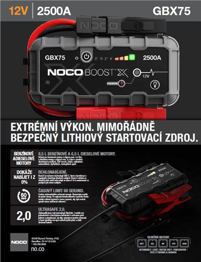 NOCO Boost GBX75 12V 2500A