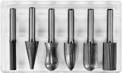 Hrotové rašple na kov 6ks