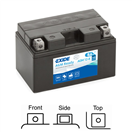 Exide AGM12-8 AGM12-8 Motobaterie Exide BIKE AGM Ready - 8,6Ah