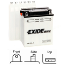 Exide EB12A-A EB12A-A motobaterie EXIDE suchá, přednabitá 12V 12Ah 165A 134x80x160 LEVÁ ploché póly