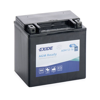 AGM12-16 Motobaterie Exide BIKE AGM Ready - 16Ah