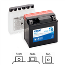 Exide ETX5L-BS ETX5L-BS motobaterie EXIDE AGM suchá, přednabitá 12V 4Ah 70A 113x70x105