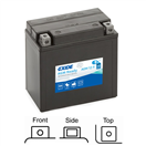 Exide AGM12-9 AGM12-9 motobaterie EXIDE AGM naplněná z výroby 12V 9Ah 120A 135x75x139 LEVÁ