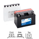 Exide ET12A-BS ET12A-BS motobaterie EXIDE AGM suchá, přednabitá 12V 9,5Ah 130A 150x87x105 LEVÁ