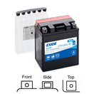 Exide ETX14AHL-BS ETX14AHL-BS motobaterie EXIDE AGM suchá, přednabitá 12V 12Ah 210A 134x89x164