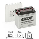 Exide EB18L-A EB18L-A motobaterie EXIDE suchá, přednabitá 12V 18Ah 190A 180x90x162