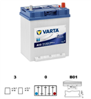 Varta 540125 Baterie VARTA BLUE dynamic Asia - 40Ah
