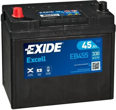 EB455 Autobaterie Exide Excell - 45Ah