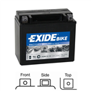 Exide AGM12-10 AGM12-10 motobaterie EXIDE AGM naplněná z výroby 12V 10Ah 150A 150x87x130 LEVÁ