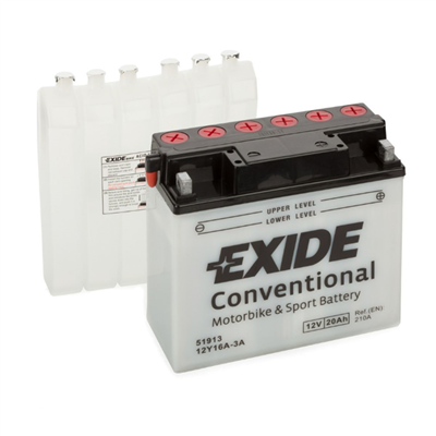 12Y16A-3A Motobaterie Exide BIKE CONVENTIONAL - 20Ah